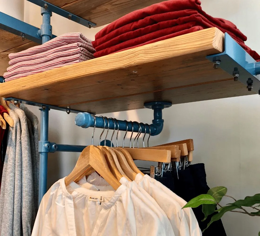 Industrial Face Out Wall Mount Garment Rack - 2 pack (Size: 12")