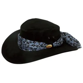 Jacaru Hats Jillaroo Suede - Black