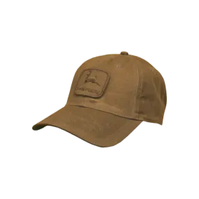 John Deere Brown Sueded Patch Cap