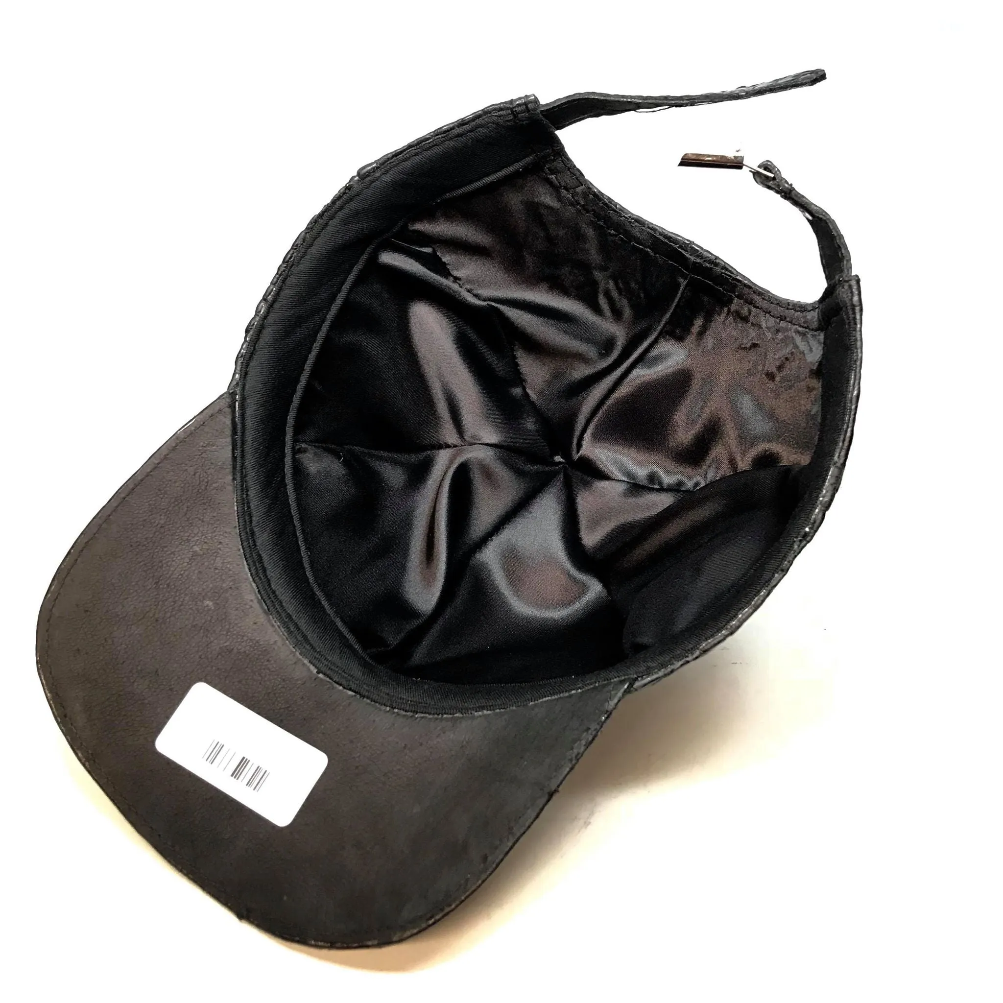 Kashani Safari Black Alligator Belly Hat