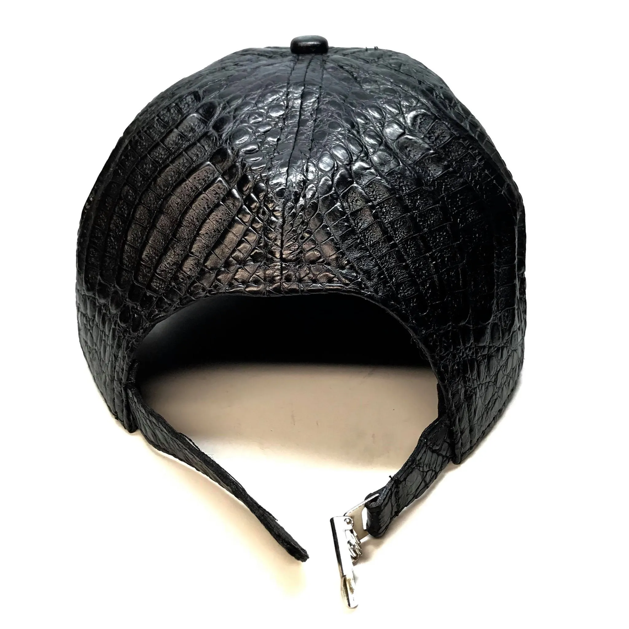 Kashani Safari Black Alligator Belly Hat