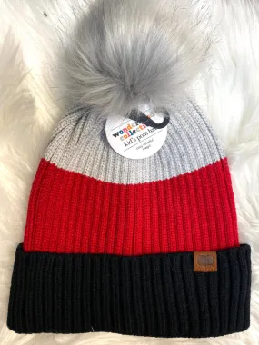 Kid's Pom Stocking Hats