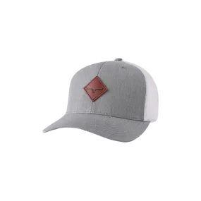 Kimes Ranch Grey Mesh Diamond Logo Patch Cap