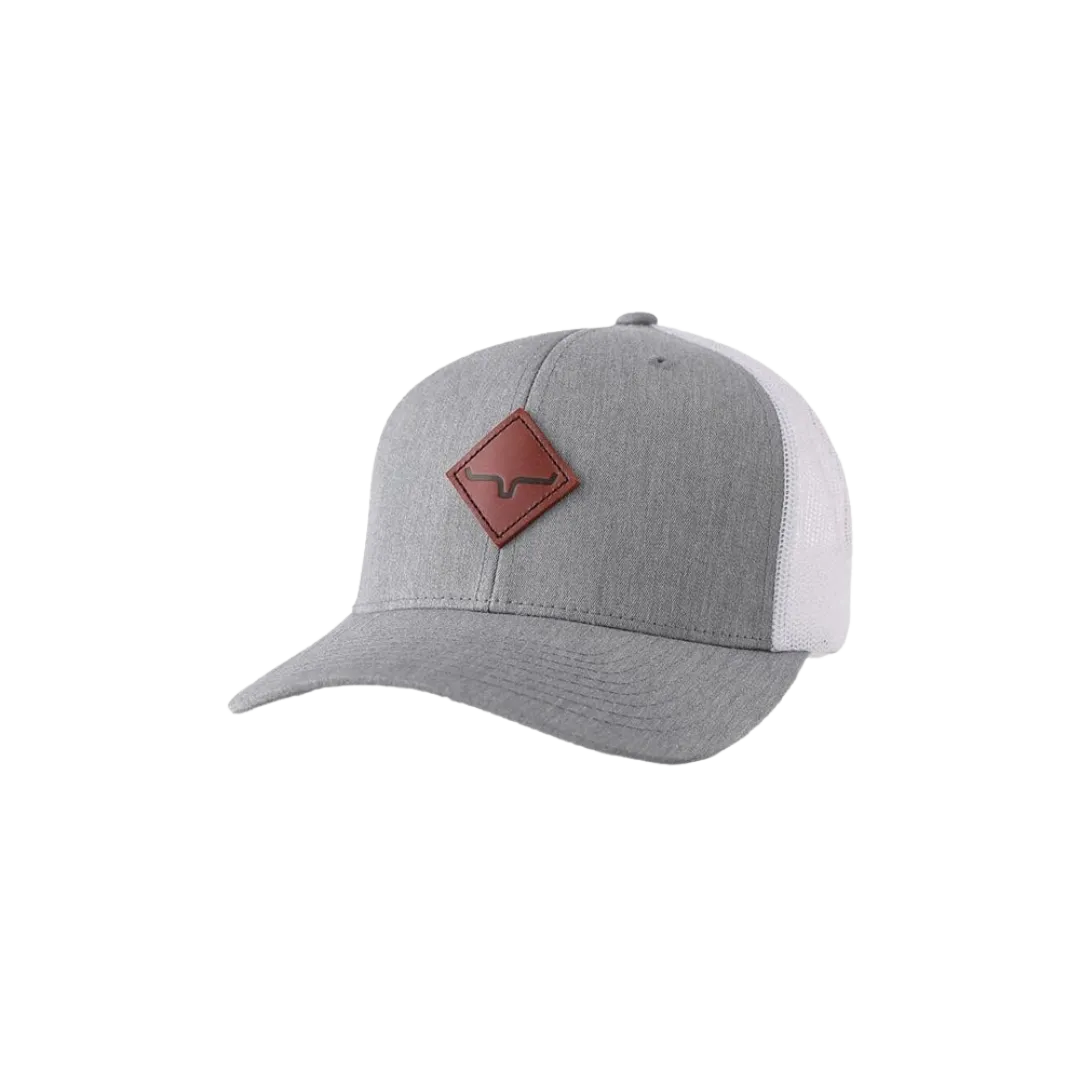 Kimes Ranch Grey Mesh Diamond Logo Patch Cap