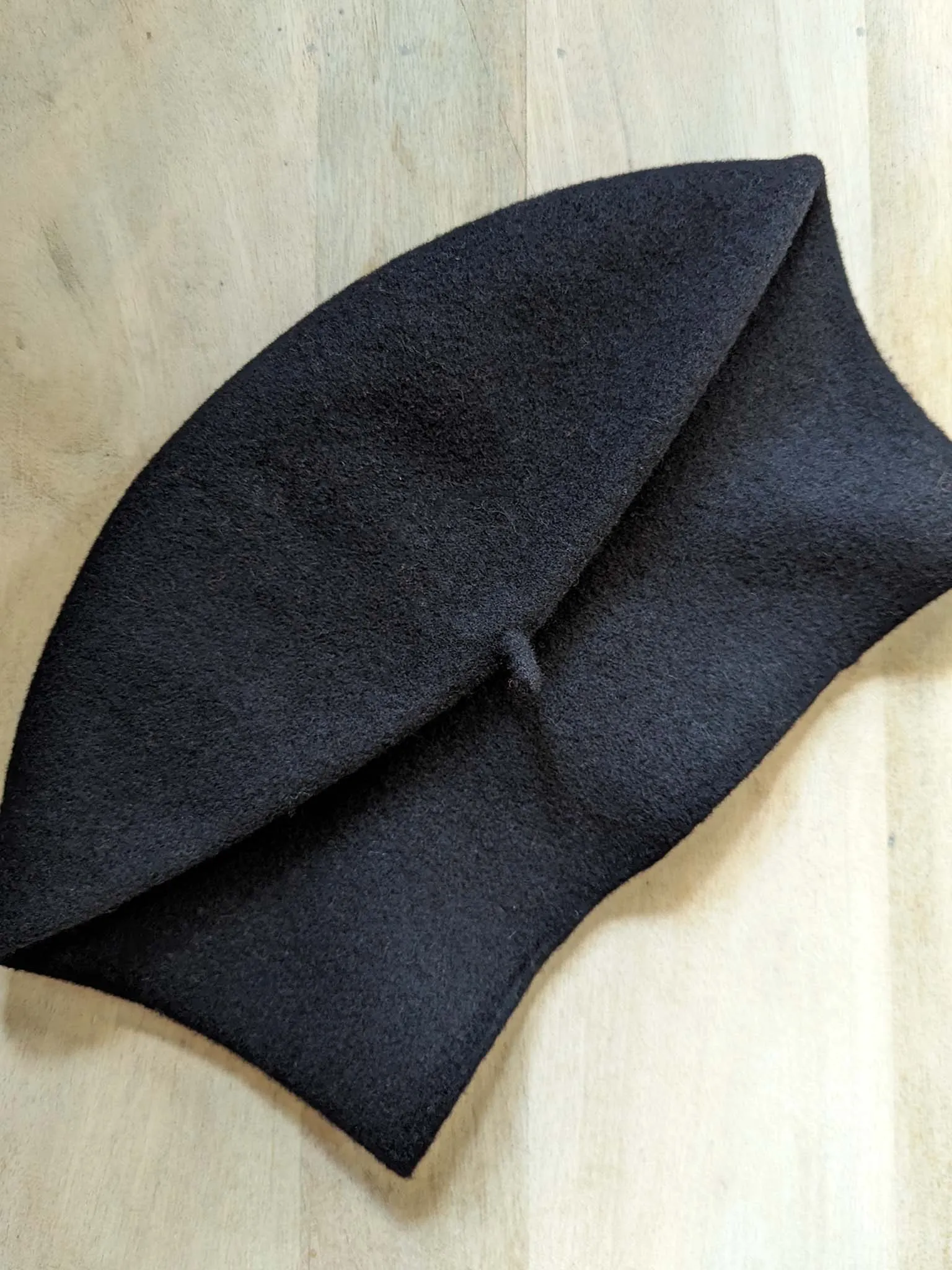 KOPKA Roll Up Woollen Beret - Black
