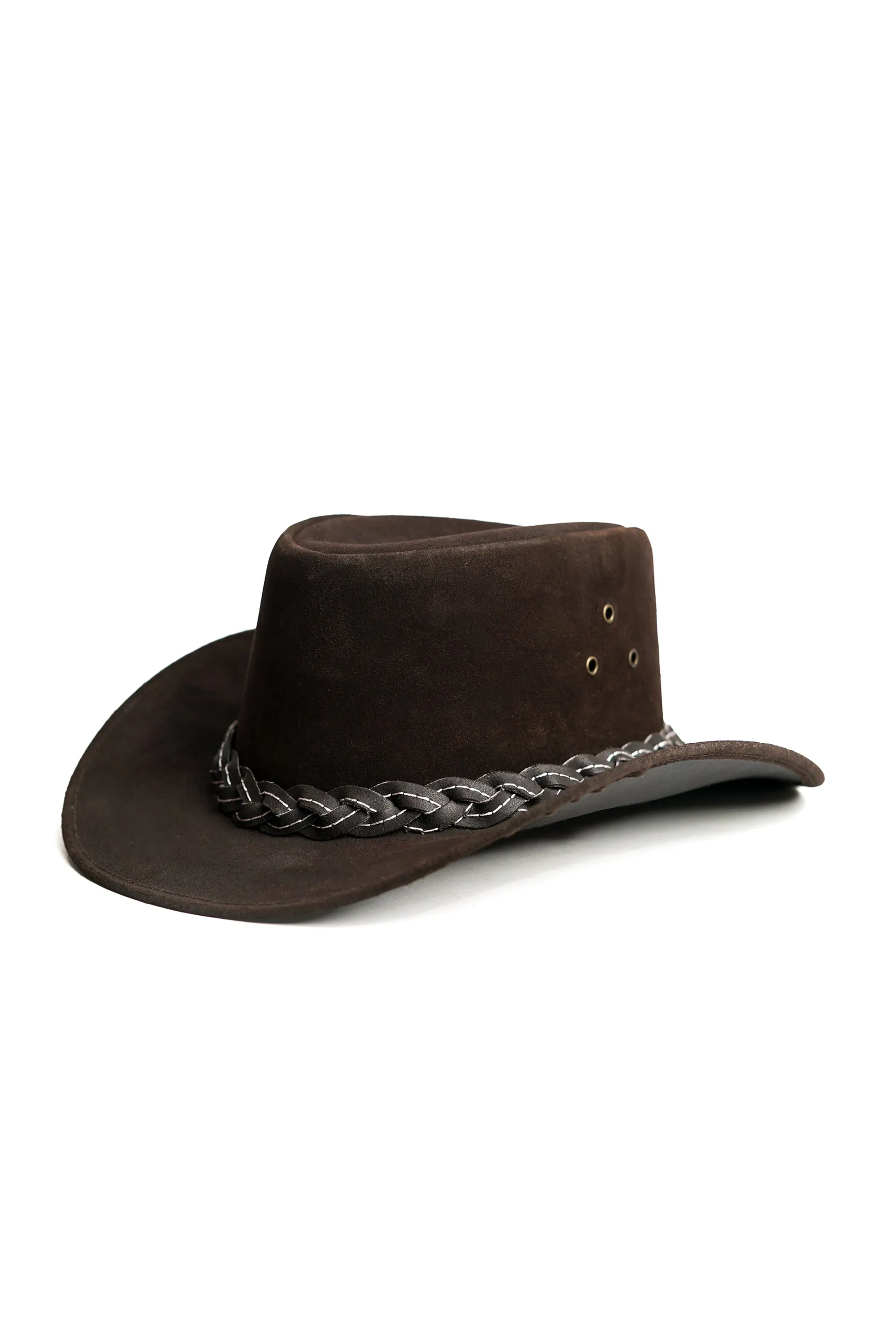 KORDOVAN's Suede Premium Genuine Leather Western Cowboy Hat - Brown