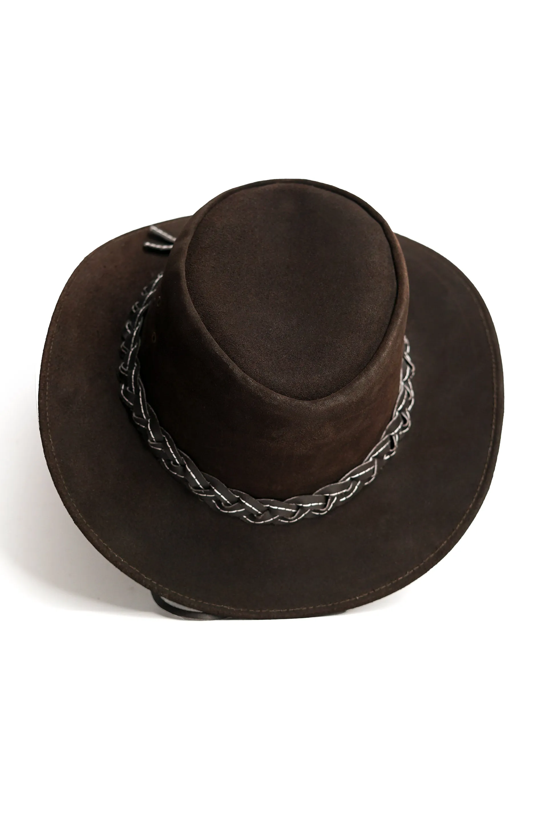 KORDOVAN's Suede Premium Genuine Leather Western Cowboy Hat - Brown