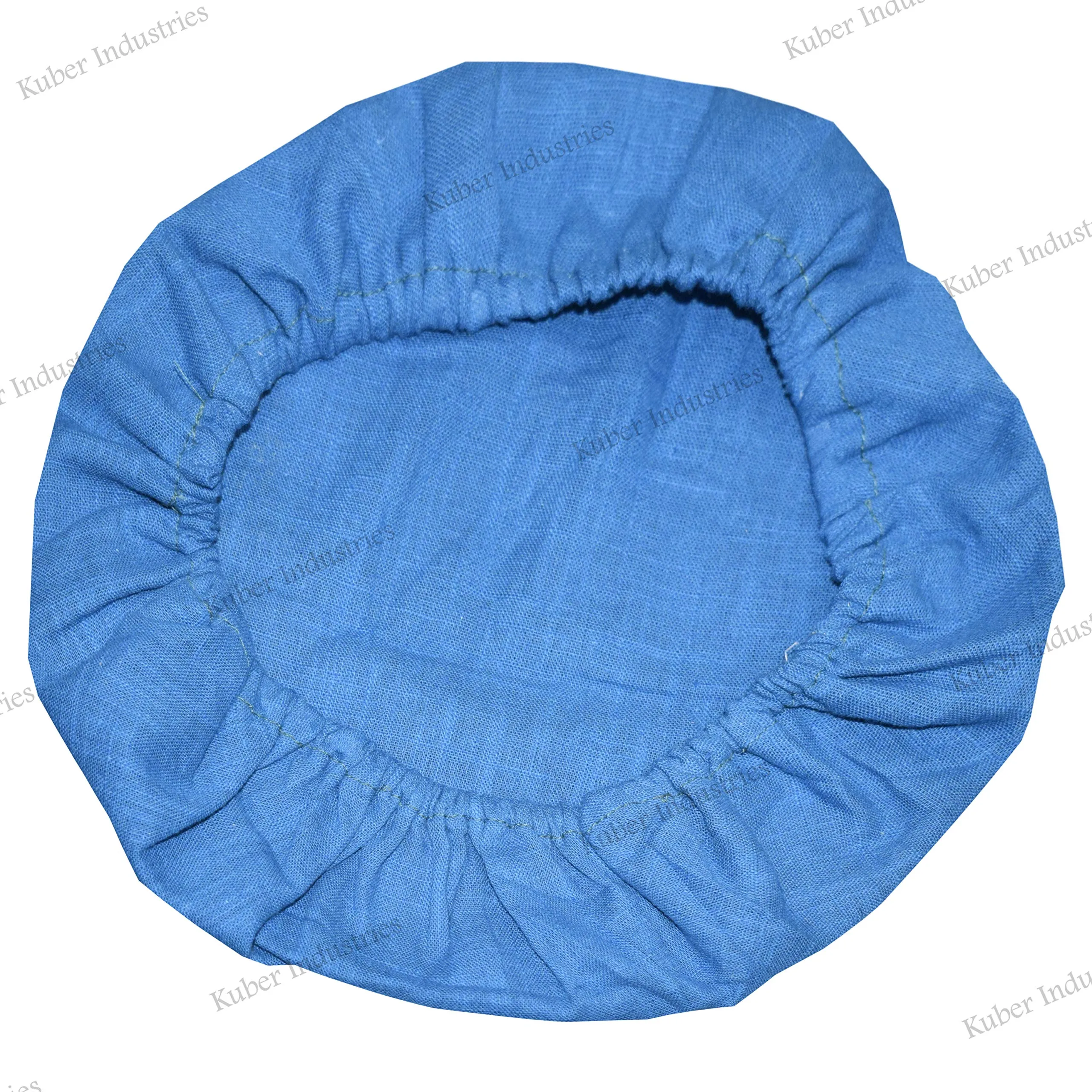 Kuber Industries Cotton Reusable Stretchable Anti Pollution Surgeon Caps (KESHAV46341, Blue, 26 cm X 26 cm, Standard) - Pack of 3