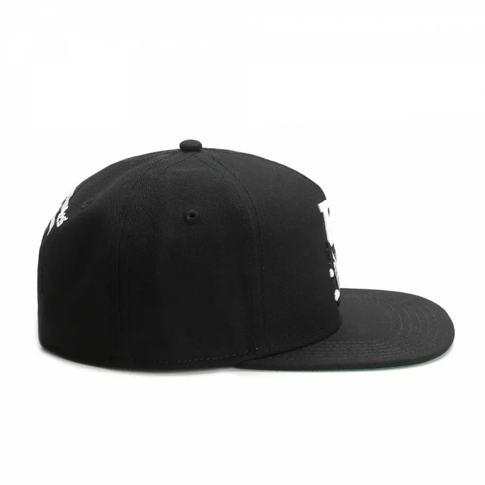 LA Crimes Black Snapback Cap