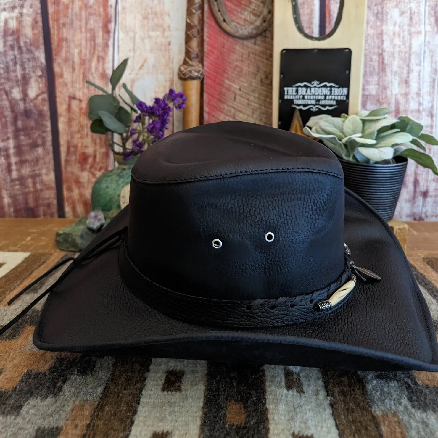 Leather Hat the "Briscoe" by Bullhide 4052BL