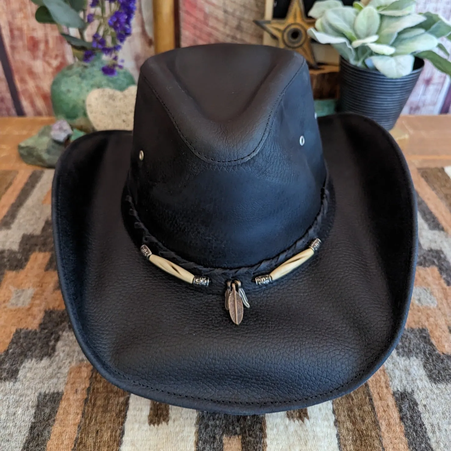 Leather Hat the "Briscoe" by Bullhide 4052BL