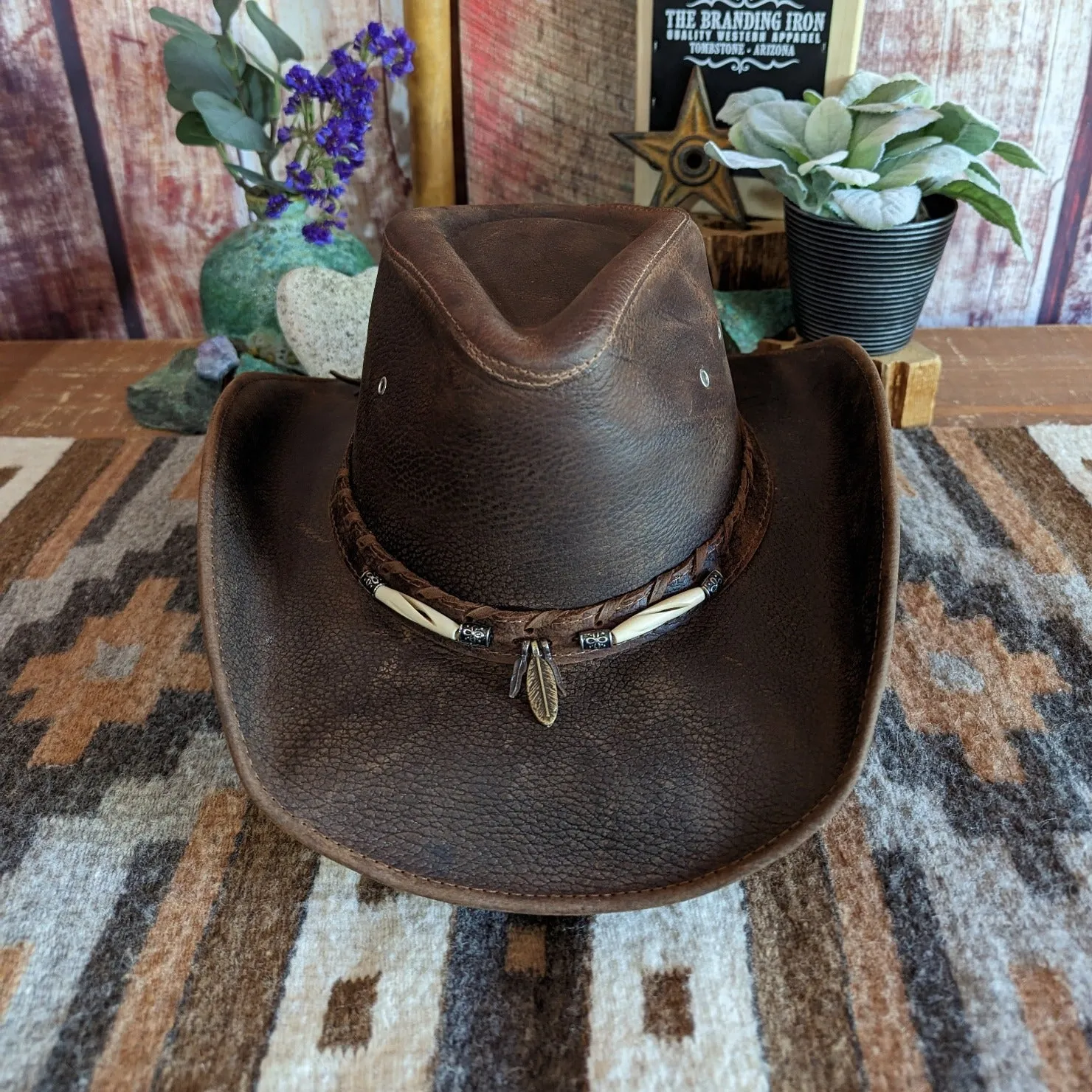 Leather Hat the "Briscoe" by Bullhide 4052BL