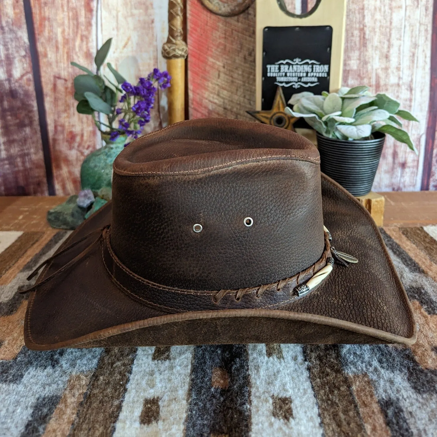 Leather Hat the "Briscoe" by Bullhide 4052BL