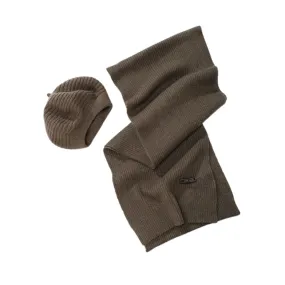 Look By M Cashmere Blended Sparkle Knit Khaki Beret (Women's)