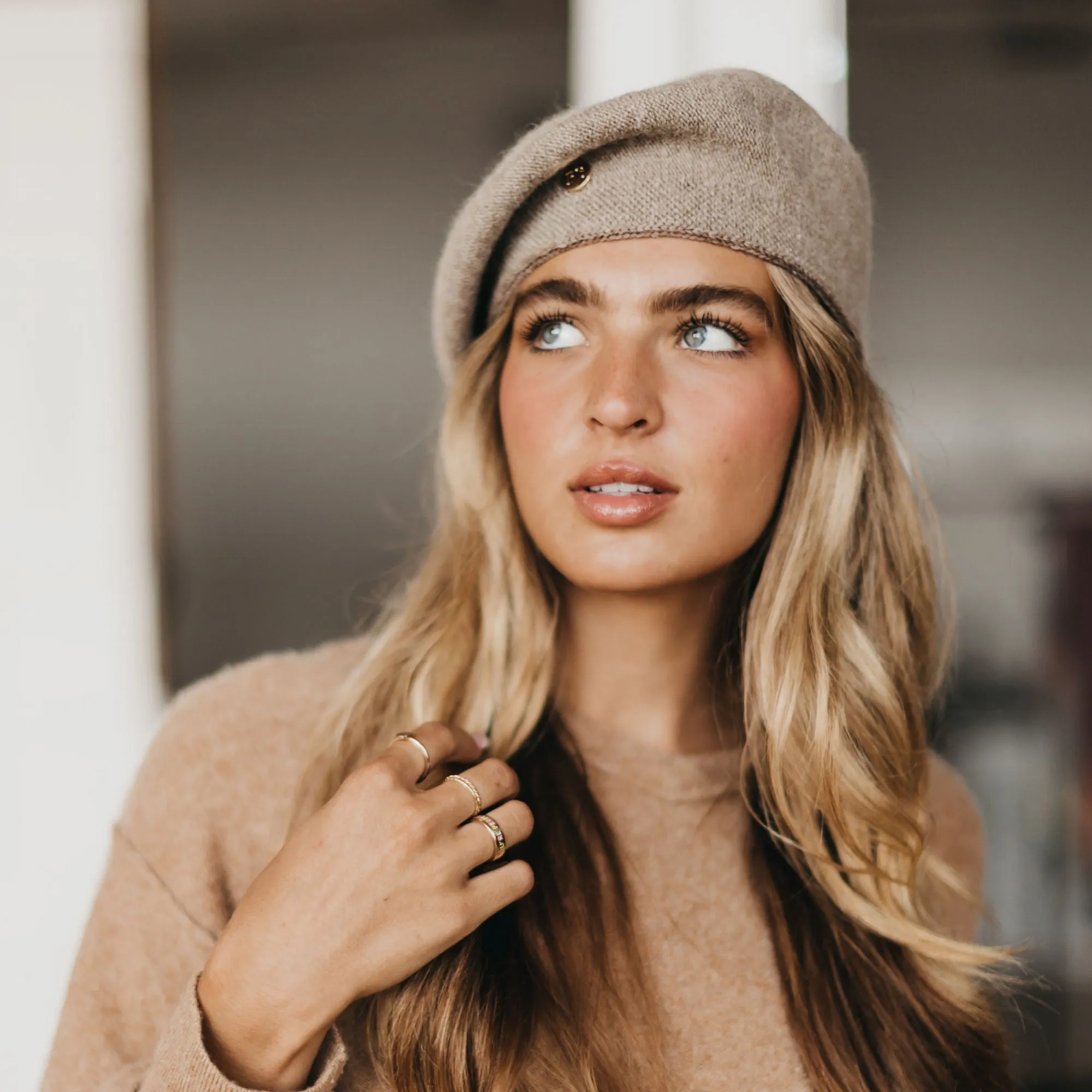 Meet Me In Paris Cashmere Lined Beret