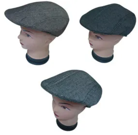 men's beret hats - herringbone prints Case of 144