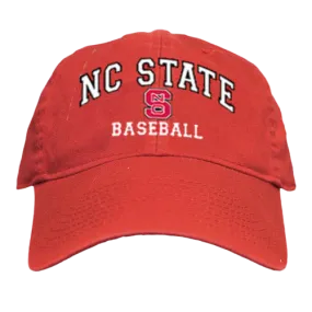 NC State Wolfpack Baseball Red Relaxed Fit Adjustable Hat