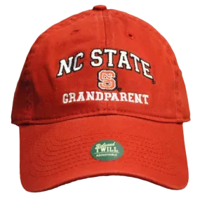 NC State Wolfpack Grandparent Red Relaxed Fit Adjustable Hat