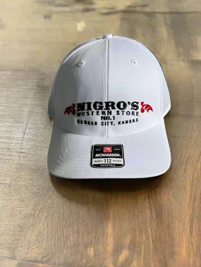 Nigro's Richardson 112 White Front/Mesh Back - NBC 75