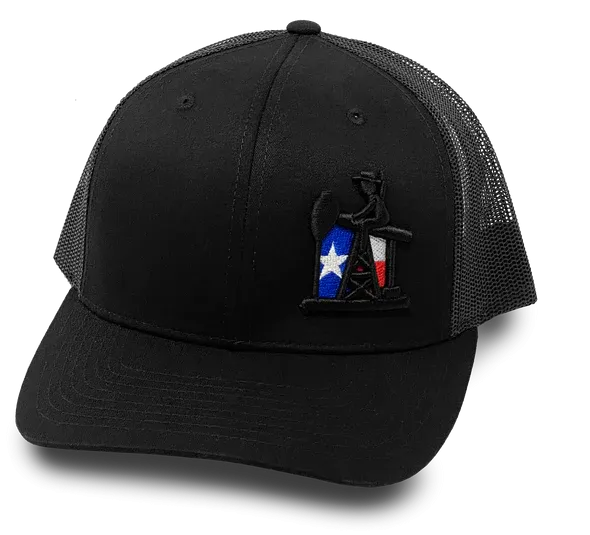 Oil Field Hats Men´s Black Texas PJ Cowboy Cap