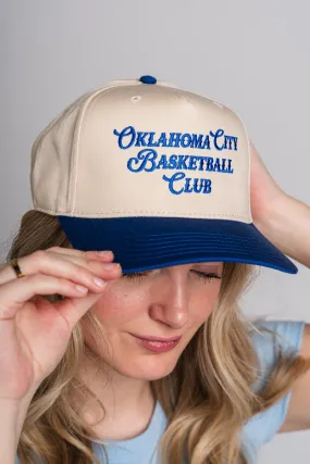 OKC basketball club two tone hat