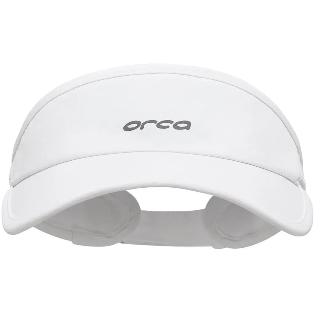 Orca Unisex Running Visor - White