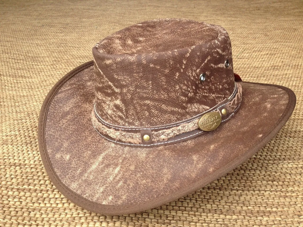 Outback Survival Gear Pindari Goat Hat H8001 Coffee Rock