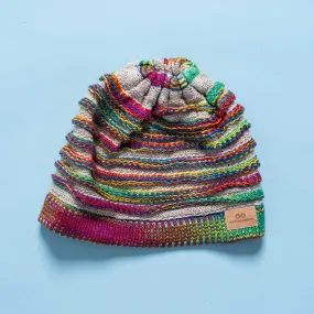PACIFIC GROVE 100% Organic Linen Chimney Beanie (100% Biodegradable) (Plastic-Free, Organic Elastic)