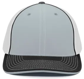 Pacific Headwear Trucker PacFlex Cap - Silver/White/Black