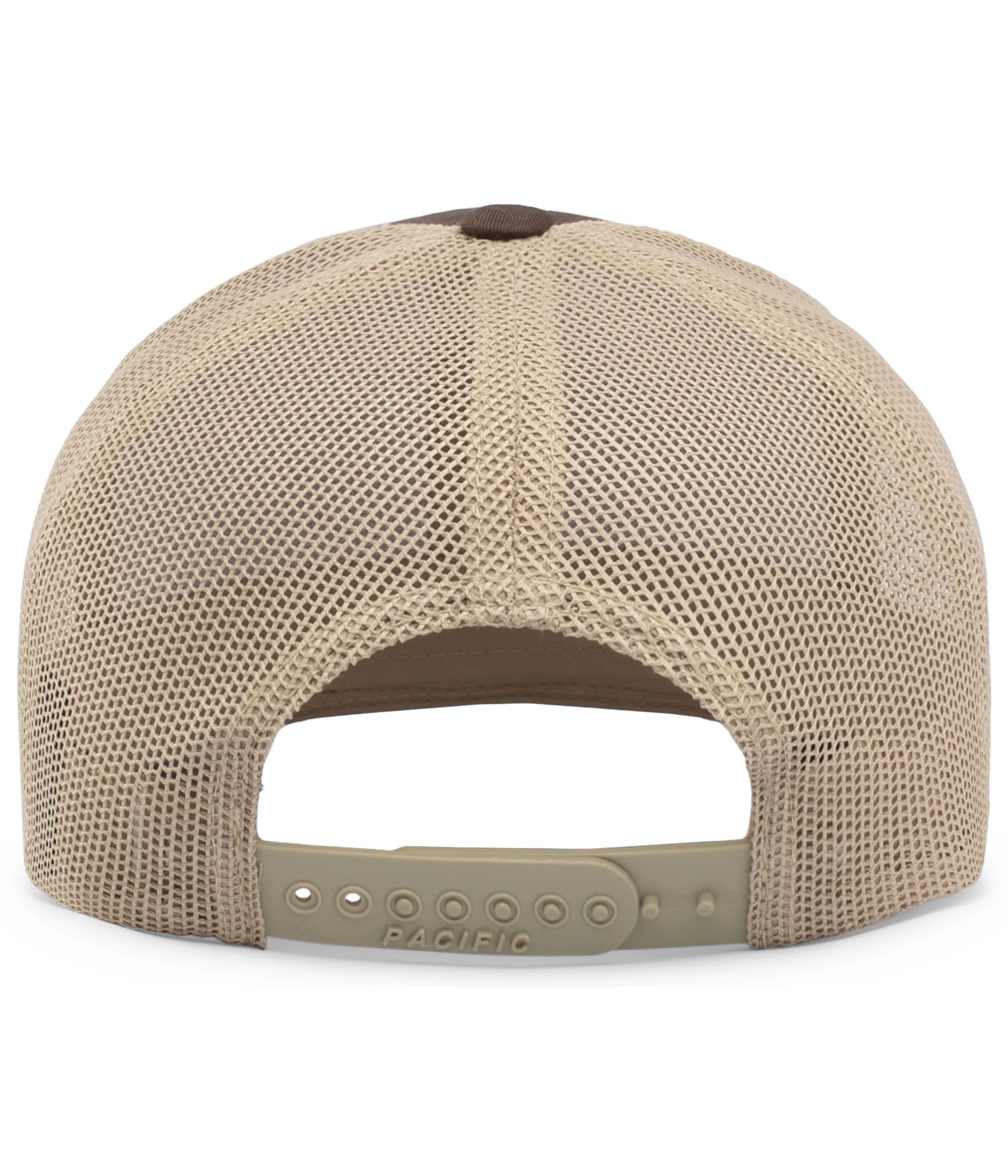 Pacific Headwear Trucker Snapback Cap - Brown/Khaki/Brown