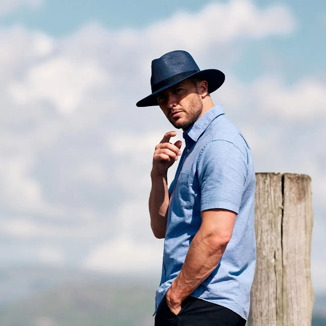 Paperstraw Safari Hat Navy by Failsworth