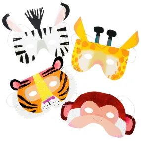 Party Animal Paper Mask - 8 Pack