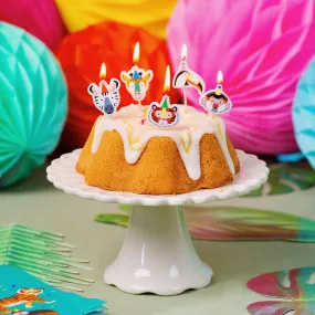 Party Animals Birthday Cake Candles x 5