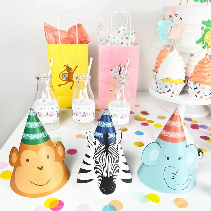 Party Animals - Party Hats, 12 ct S1001 S1002