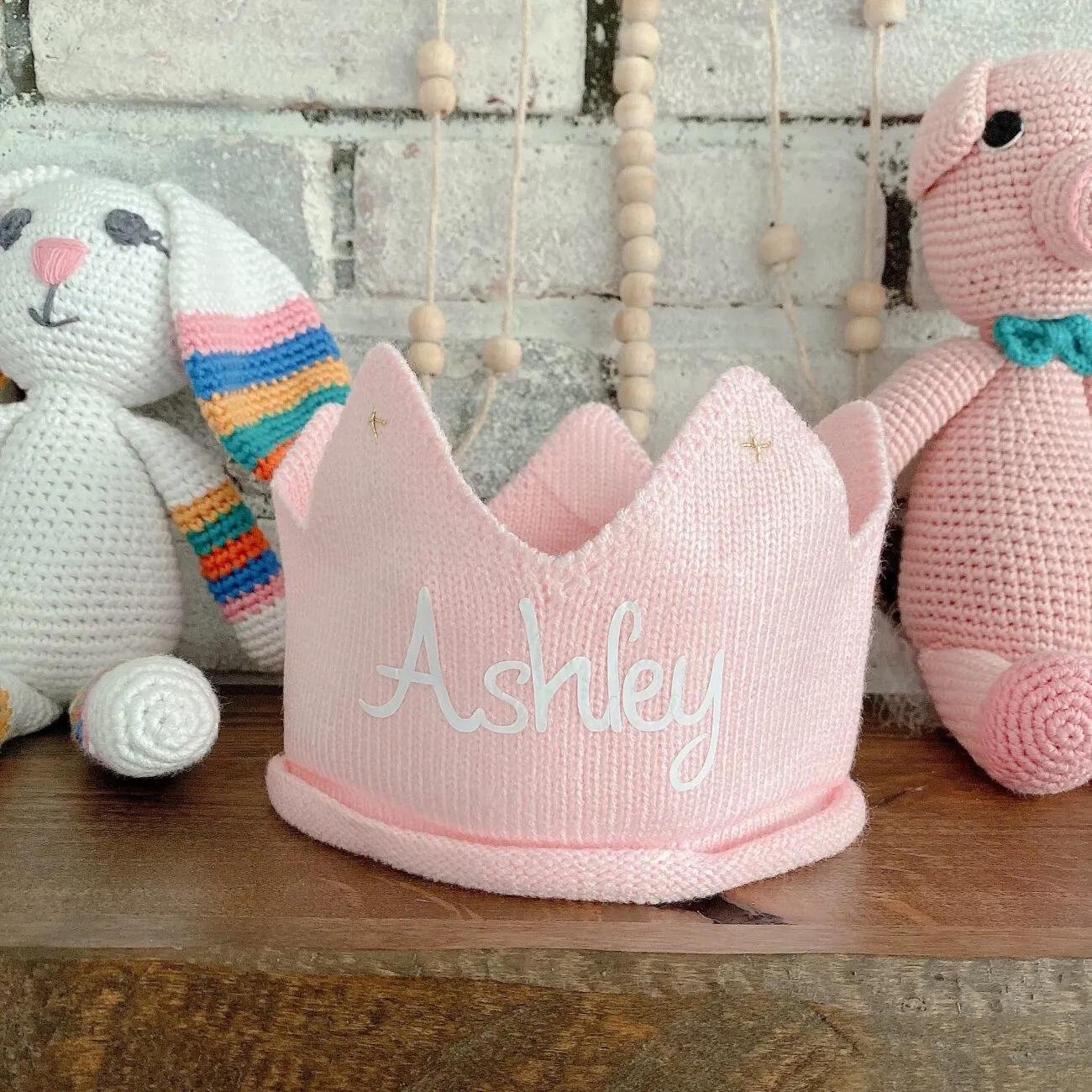 Personalized First Birthday Crown for Babies