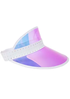 Pink Iridescent Retro Sun Visor