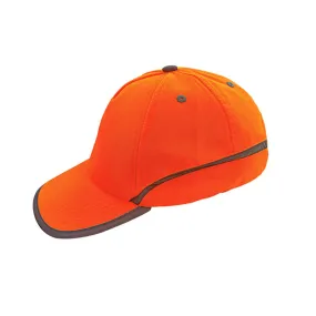 PIONEER SAFETY Cap High Visibility With Reflective Tape Orange