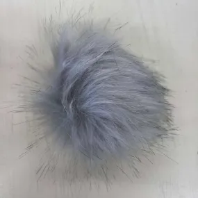Pom Poms Grey - 10cm with Snap Fastener