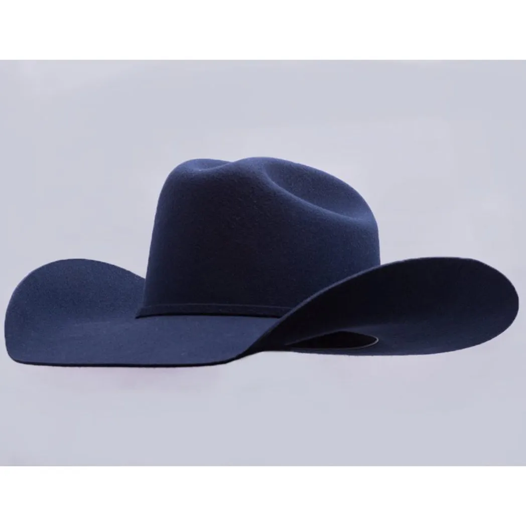Pro Hats Navy Pre-Crease Felt Hat