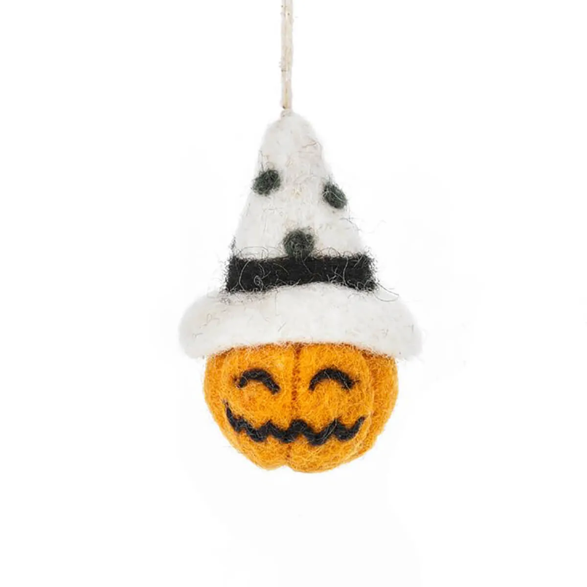 Pumpkin Trio Hanging Halloween Decorations by Felt So Good