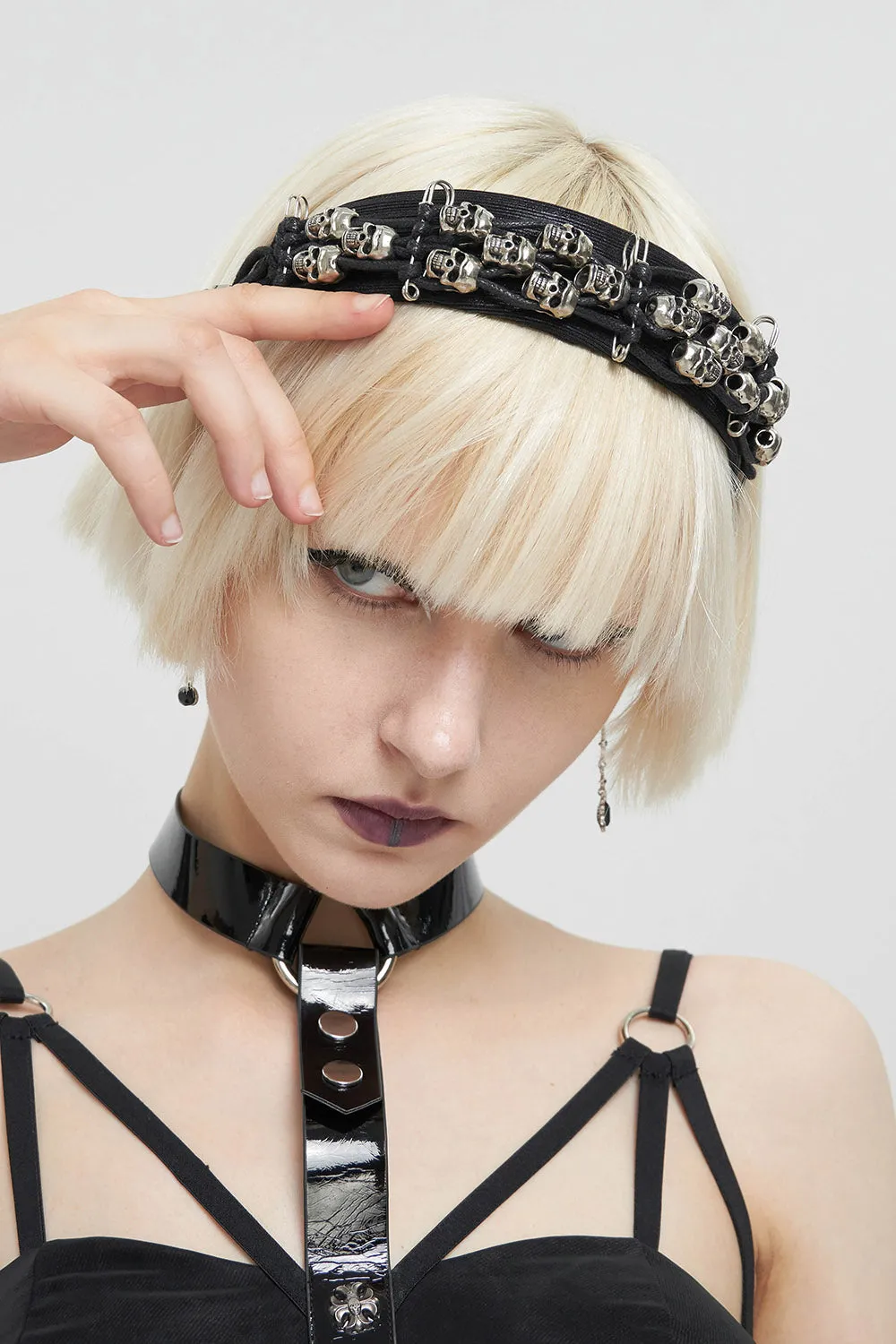 Punk Safety Pin Headband