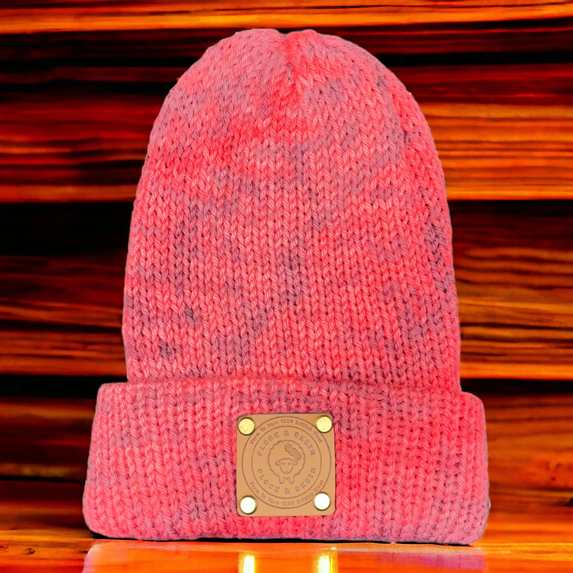 Pure Wool Beanie -  Dark Fruit Smoothie