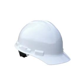 Radians Granite GHR6-WHITE Hard Hat, Cap Style, 6 Point Ratchet Suspension, White, 1 Each