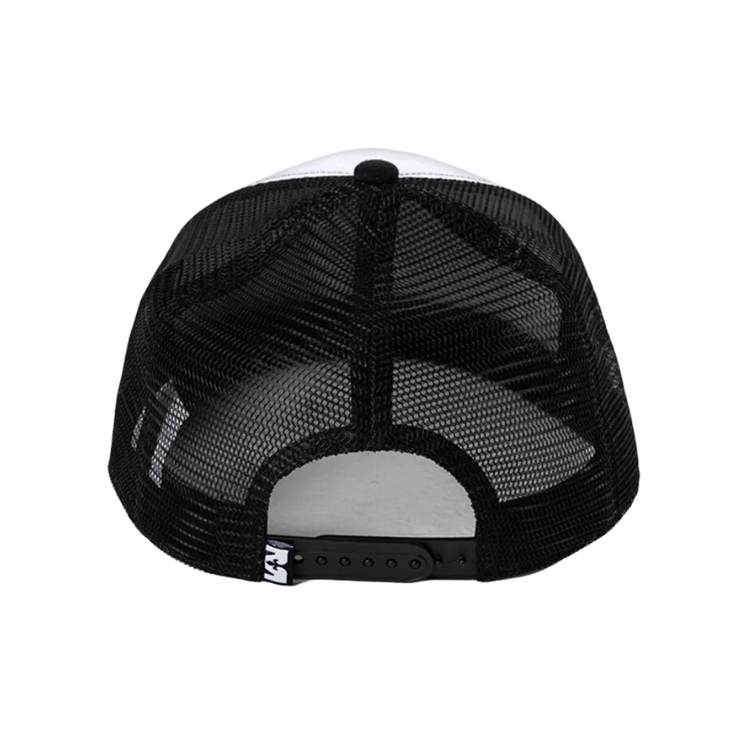 Rock Revival Men's White Decal Patch Snap Back Cap