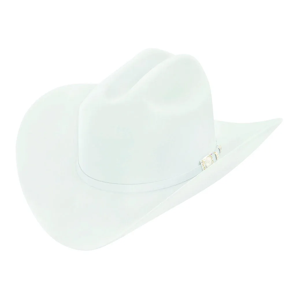 RRango Hats 100X El Supremo -  White Beaver Felt Hat MADE BY LARRY MAHANS