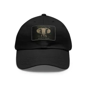 Safari Cigar - Dad Hat with Leather Patch (Rectangle)