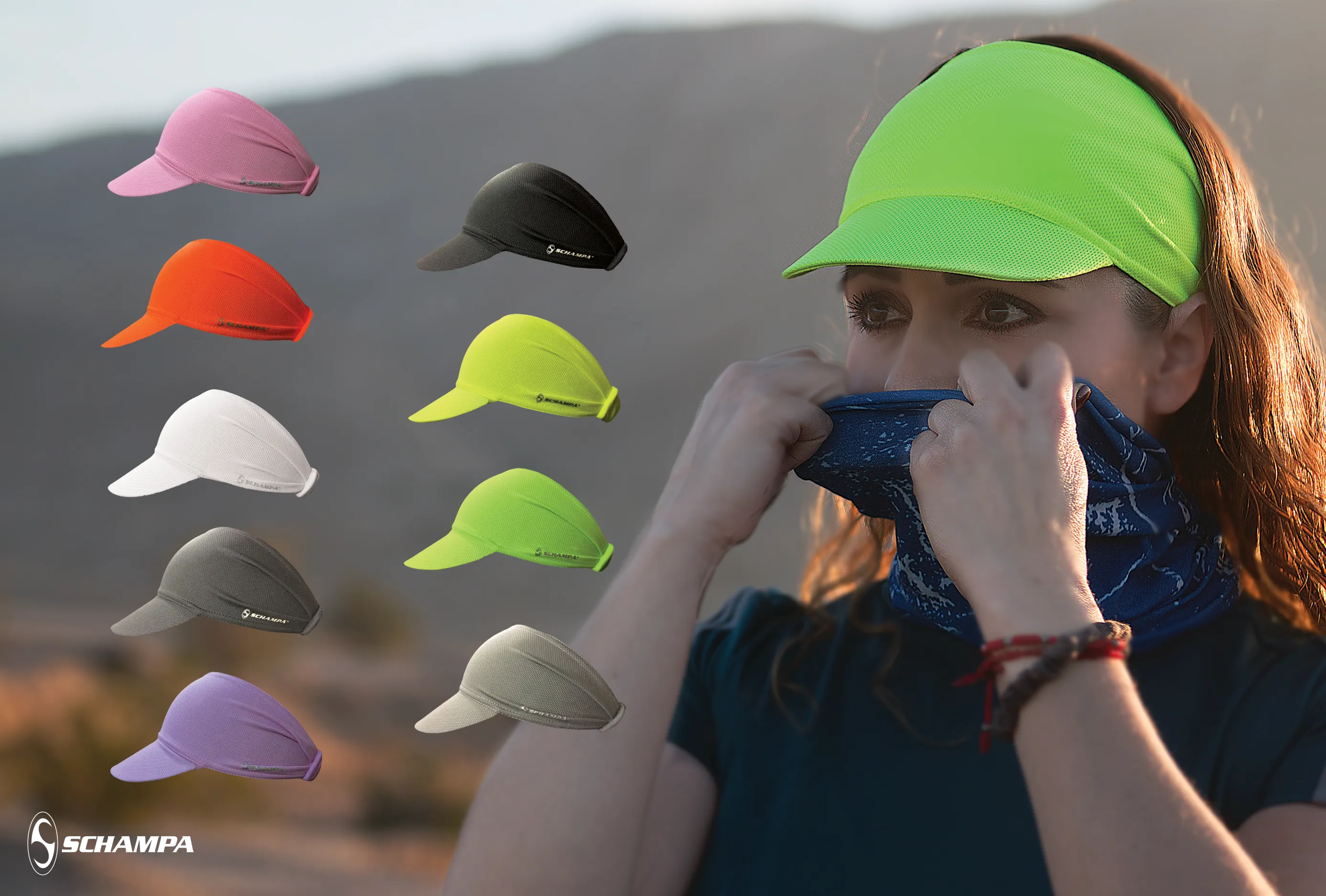 SCHAMPA Coolskin Stretch Visor