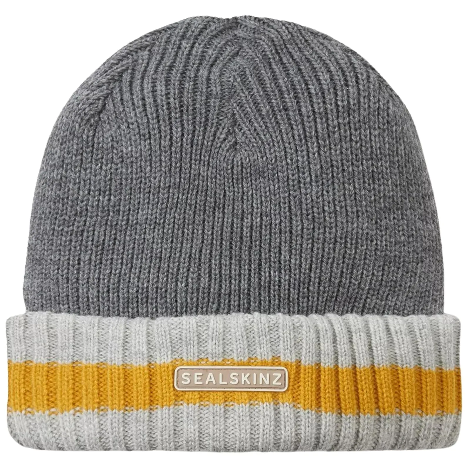 Sealskinz Unisex Holkham Waterproof Striped Roll Cuff Beanie