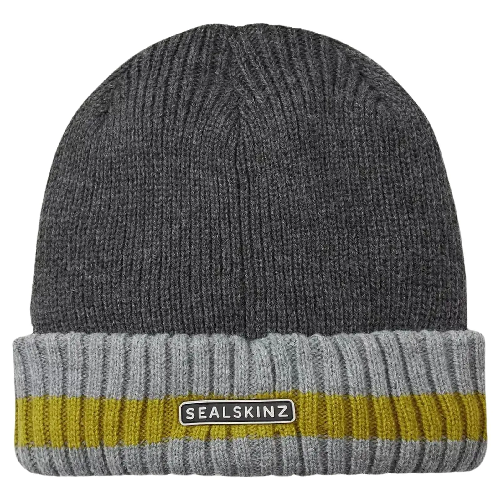 Sealskinz Unisex Holkham Waterproof Striped Roll Cuff Beanie