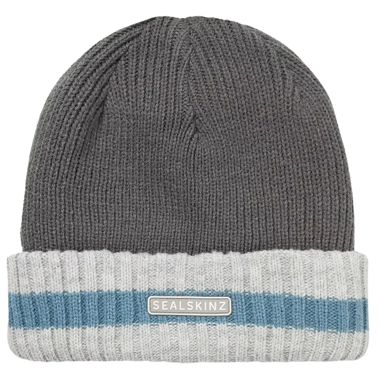 Sealskinz Unisex Holkham Waterproof Striped Roll Cuff Beanie